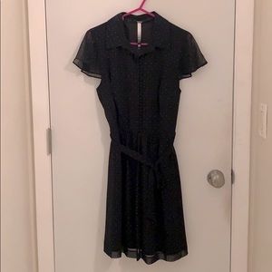 Kensie Black Polka Dot Dress